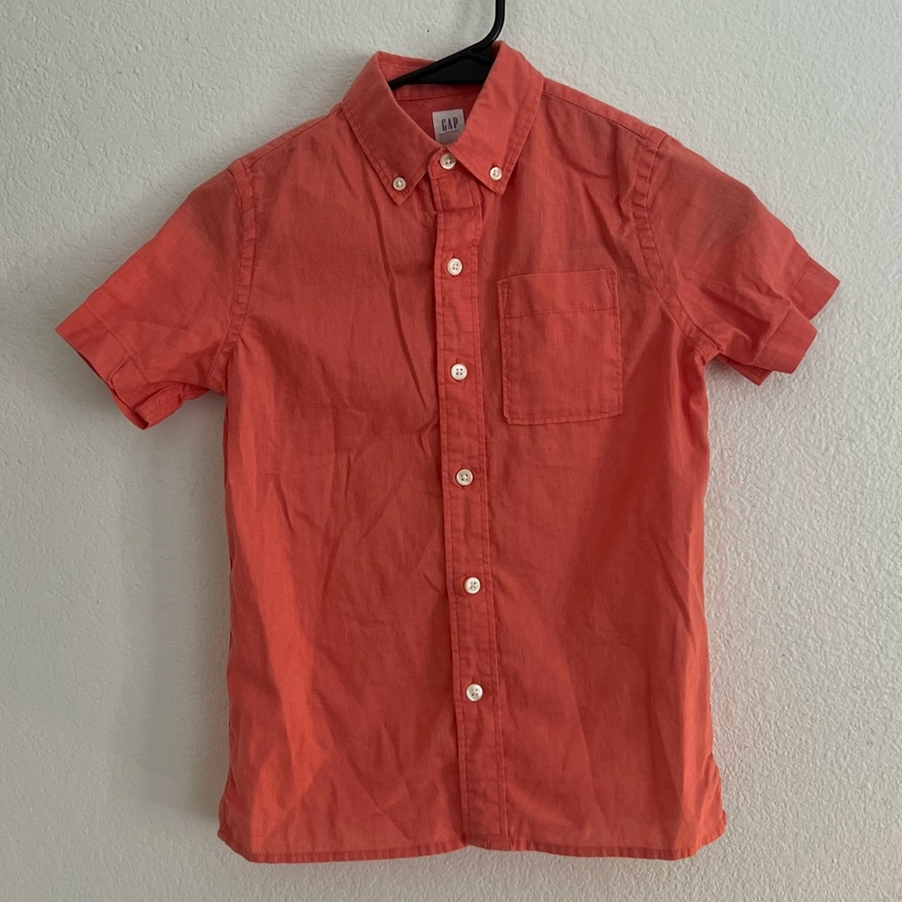GAP Kids Linen-Cotton Relaxed Shirt